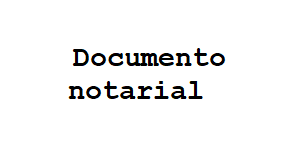 documento notarial