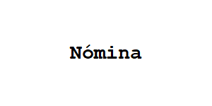 nómina